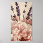 Peony & Lavender Harmony Poster (Voorkant)