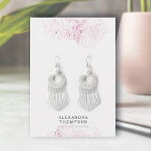 Peony Lijst Modern Floral Sketch Sieraden Display Visitekaartje