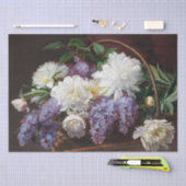 Peony Lila Vloermand ontkoppelen Klassieke tuin Tissuepapier (Craft)