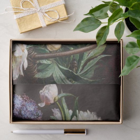 Peony Lila Vloermand ontkoppelen Klassieke tuin Tissuepapier (Geschenk)