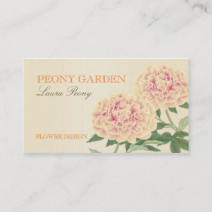 Peony Love Visitekaartje (Oranje)
