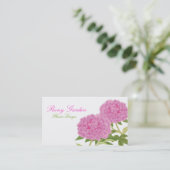 Peony Love Visitekaartje (White) (Staand voorkant)