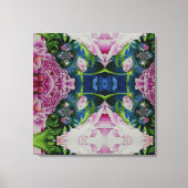 Peony Mandala 2 Canvas Afdruk (Voorkant)