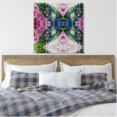 Peony Mandala 2 Canvas Afdruk (Insitu (Slaapkamer))
