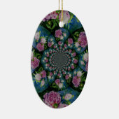 Peony Mandala Keramisch Ornament (Rechts)