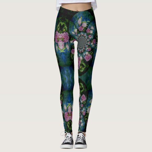 Peony Mandala Leggings (Voorkant)