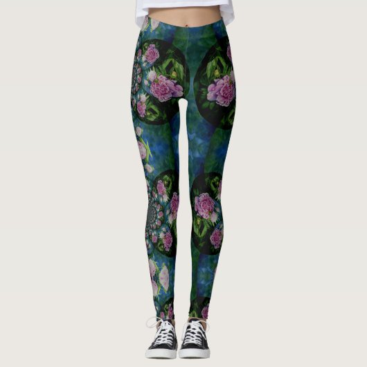 Peony Mandala Leggings (Voorkant)