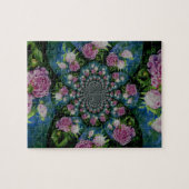 Peony mandala legpuzzel (Horizontaal)