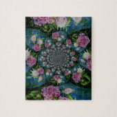 Peony mandala legpuzzel (Verticaal)