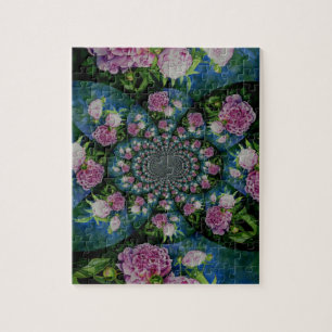 Peony mandala legpuzzel