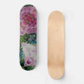 Peony Mandala, roze bruine bloemen Persoonlijk Skateboard (Voorkant)
