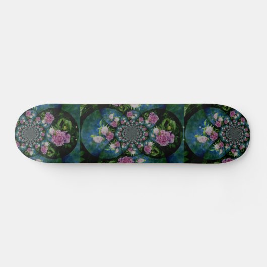 Peony mandala skateboard (Horizontaal)