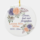 Peony Memorial Gone, niet vergeten Keramisch Ornament (Achterkant)