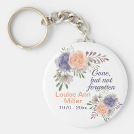 Peony Memorial Gone, niet vergeten Sleutelhanger