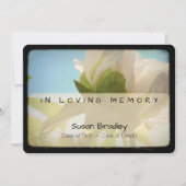 Peony  Memorial Sympathy Dank u 3 Kaart (Voorkant)