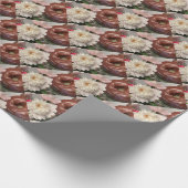 Peony met Chocolate Cake Cadeaupapier (Hoek)