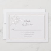 Peony Modern formele elegante ivoor bruiloft react (Voorkant)