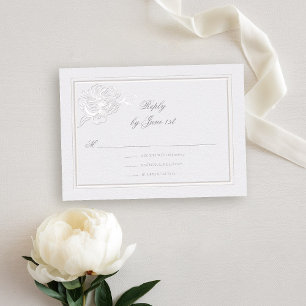 Peony Modern formele elegante ivoor bruiloft react