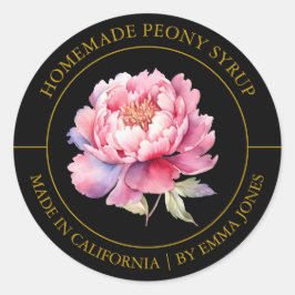 Peony Modern label