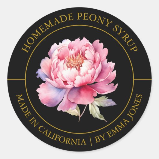 Peony Modern label (Voorkant)