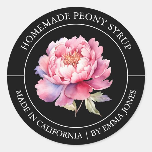 Peony Modern label (Voorkant)