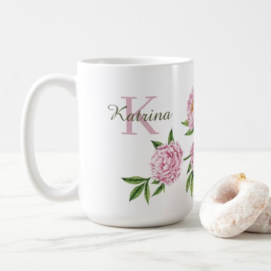 Peony Monogrammed Mok (Met donut)