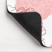Peony Motif Mousepad Muismat (Hoek)