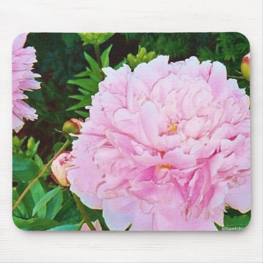 Peony Mousepad Muismat (Voorkant)