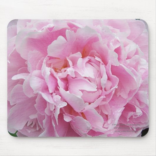 Peony Mousepad Muismat (Voorkant)
