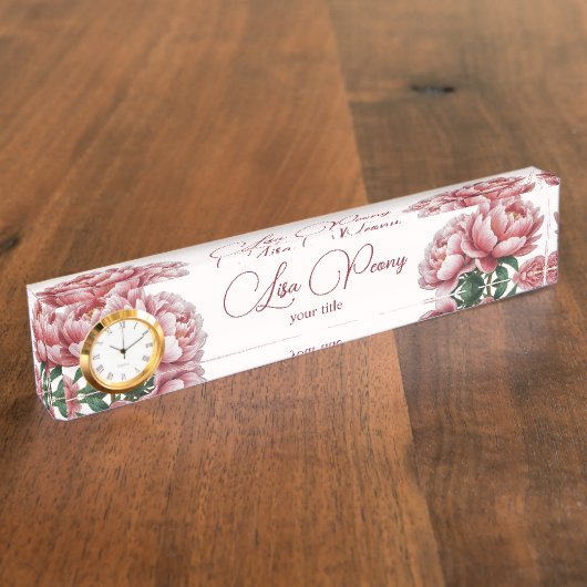 Peony Naambordje (Zijkant)