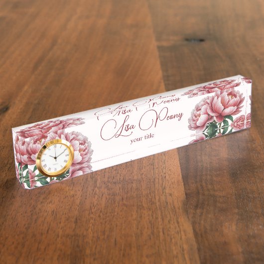 Peony Naambordje (Zijkant)
