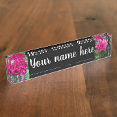 Peony Name Bord Naambordje (Zijkant)