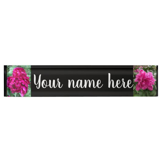 Peony Name Bord Naambordje (Voorkant)