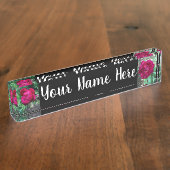 Peony Name Bord Naambordje (Zijkant)