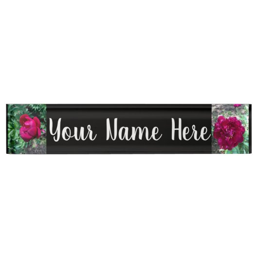 Peony Name Bord Naambordje (Voorkant)