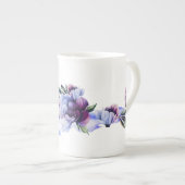 Peony Noir Bone China Mok (Voorkant rechts)