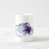 Peony Noir Bone China Mok (Voorkant)