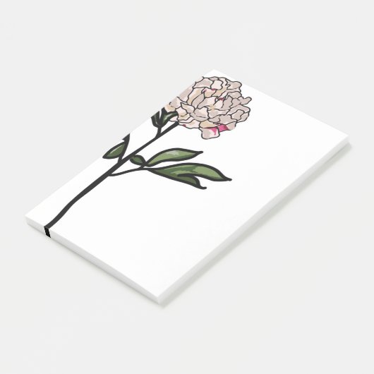 Peony Notepad Post-it® Notes (Schuin)
