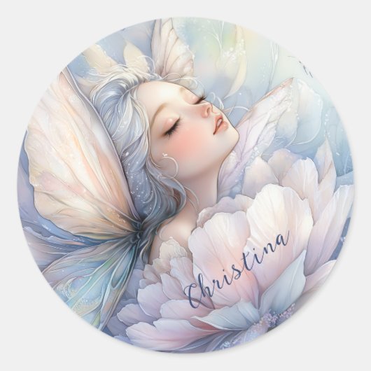 Peony Of The Dawn Ronde Sticker (Voorkant)