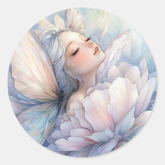 Peony Of The Dawn Ronde Sticker (Voorkant)
