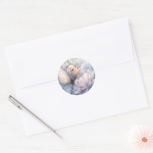 Peony Of The Dawn Ronde Sticker (Envelop)