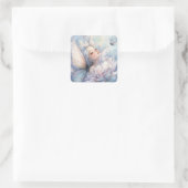 Peony Of The Dawn Vierkante Sticker (Tas)