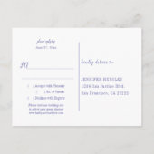 Peony Passion RSVP-Briefkaart Uitnodiging Briefkaart (Achterkant)