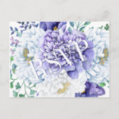 Peony Passion RSVP-Briefkaart Uitnodiging Briefkaart (Voorkant)