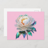 Peony Peace Briefkaart (Voorkant / Achterkant)