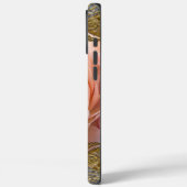 Peony Perfect Pinkish Monogram Elegant Case-Mate iPhone Case (Achterkant / Links)