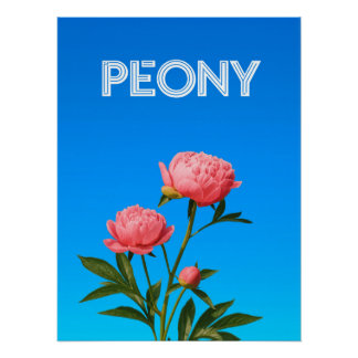 Peony Perfect Poster