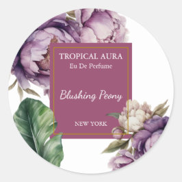 Peony Perfume Label