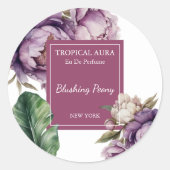 Peony Perfume Label (Voorkant)