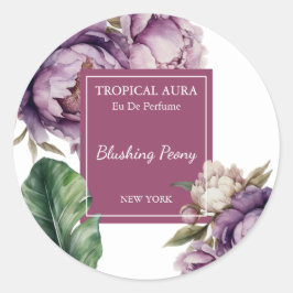Peony Perfume Label